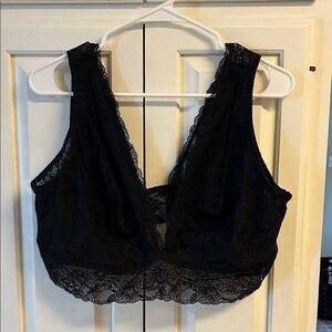 Elegant Black Lace Bralette size XXL